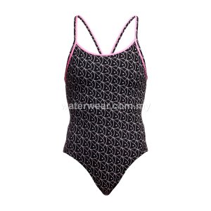 FUNKITA Womens Diamond Secure One-Piece Swimsuit - Summer Fish 