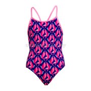 FUNKITA Girls Diamond Back One-Piece Swimsuit - Ho Hum
